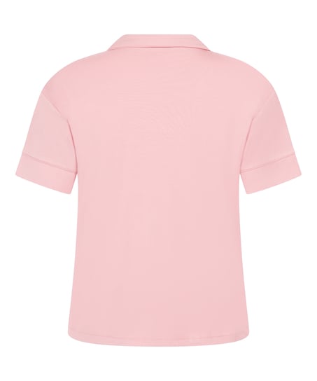Essential Jersey Short-Sleeved Jacket, Pink