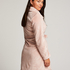 Fleece Zip Bathrobe, Pink