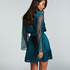 Satin Kimono, Blue