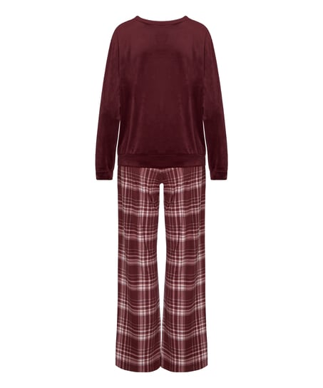 Velvet Pyjama Set, Purple