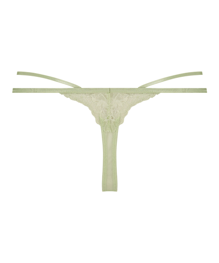 Meghan high-cut thong, Green