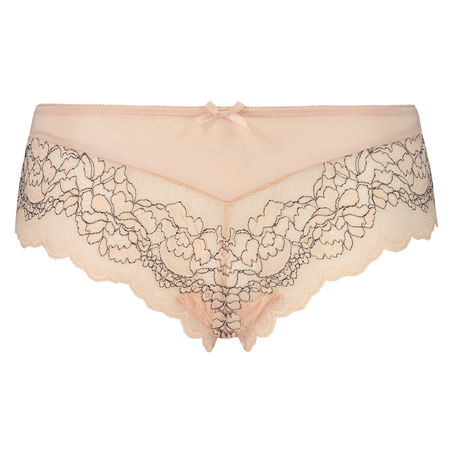 Lacey Microfibre Brazilian, Beige