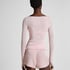 super soft Boatneck shirt with Cashmere, Pink