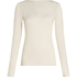 super soft Boatneck Shirt with Cashmere, White