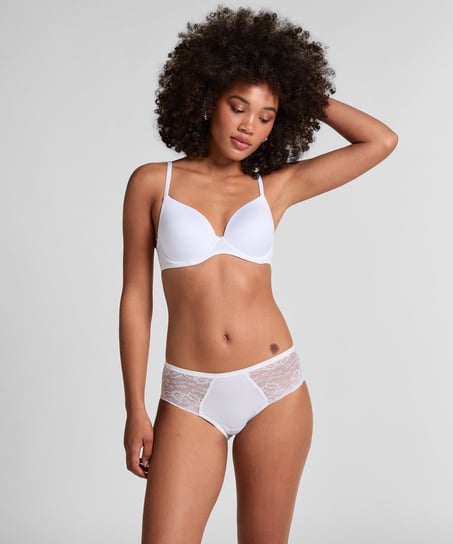 Superslip Lace Midi, White