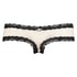 V-shaped Brazilian knickers mesh, Black