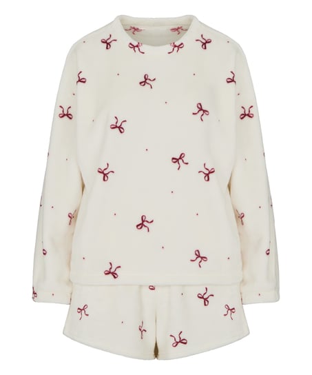 Pyjamaset Fleece, White