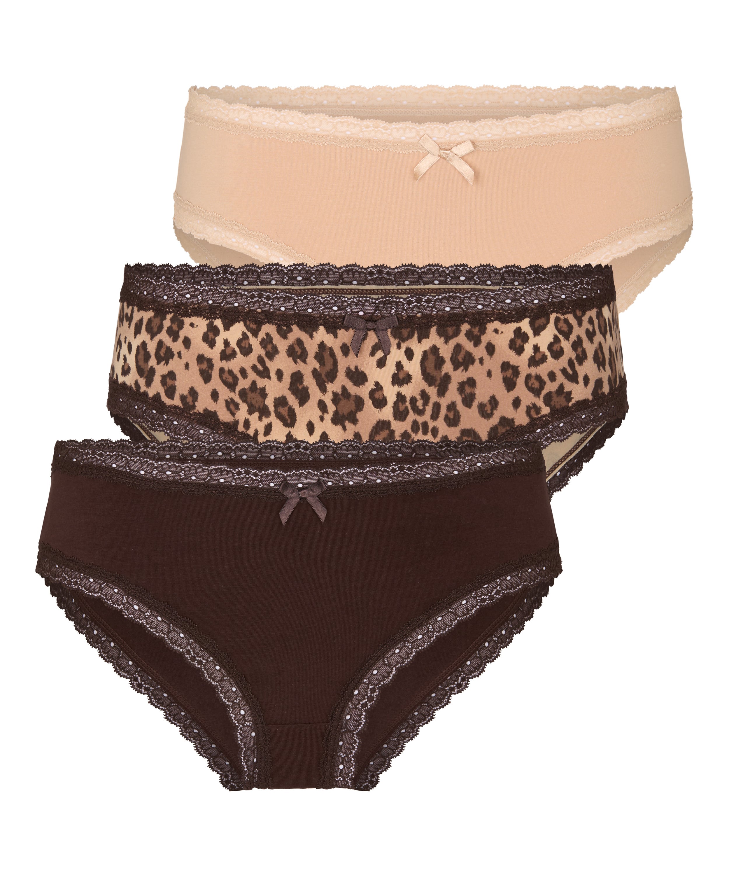 Multipack Cotton Brazilian, Brown, main