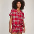 Twill pyjama set, Red