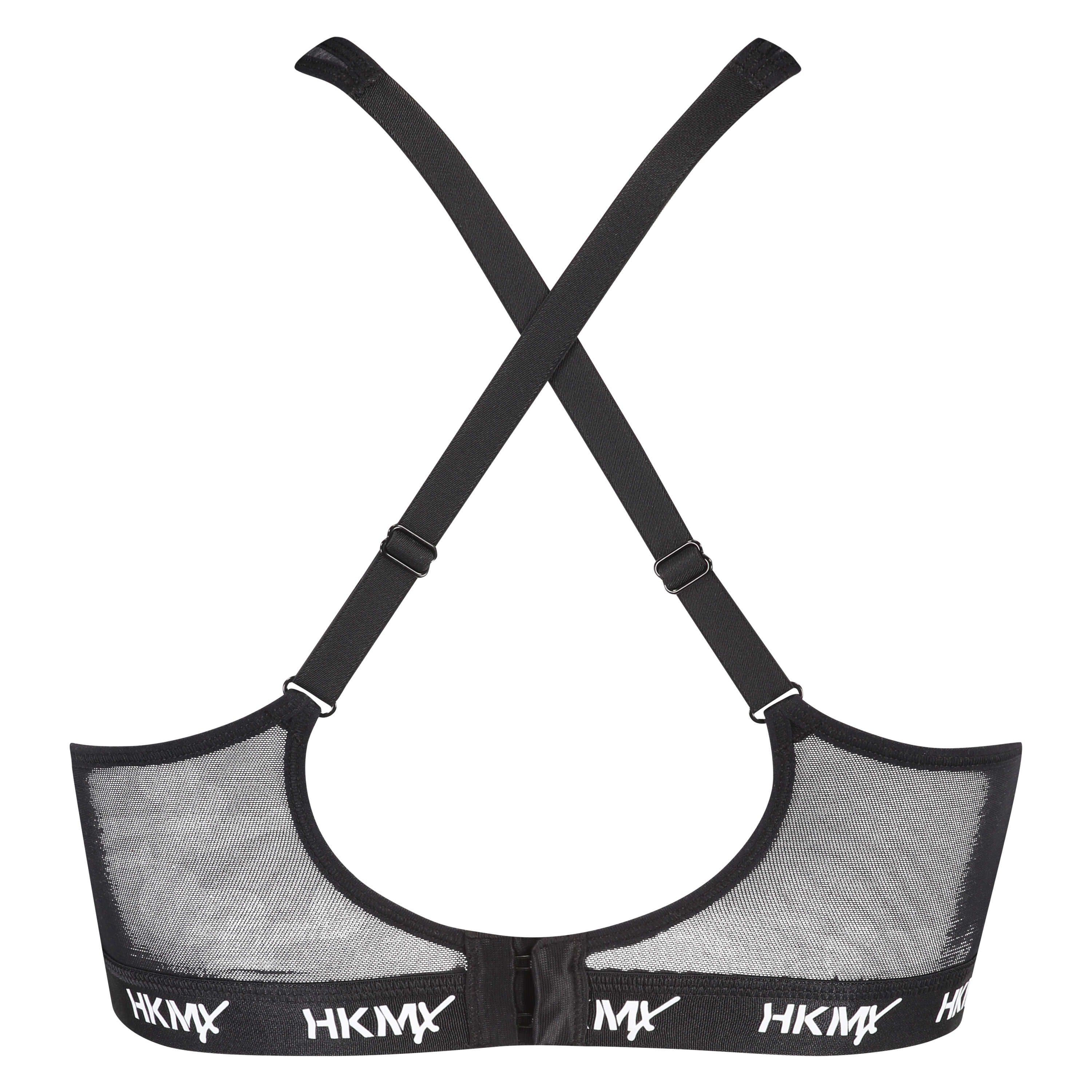 HKMX Sports bra The All Star Level 2, Grey, main