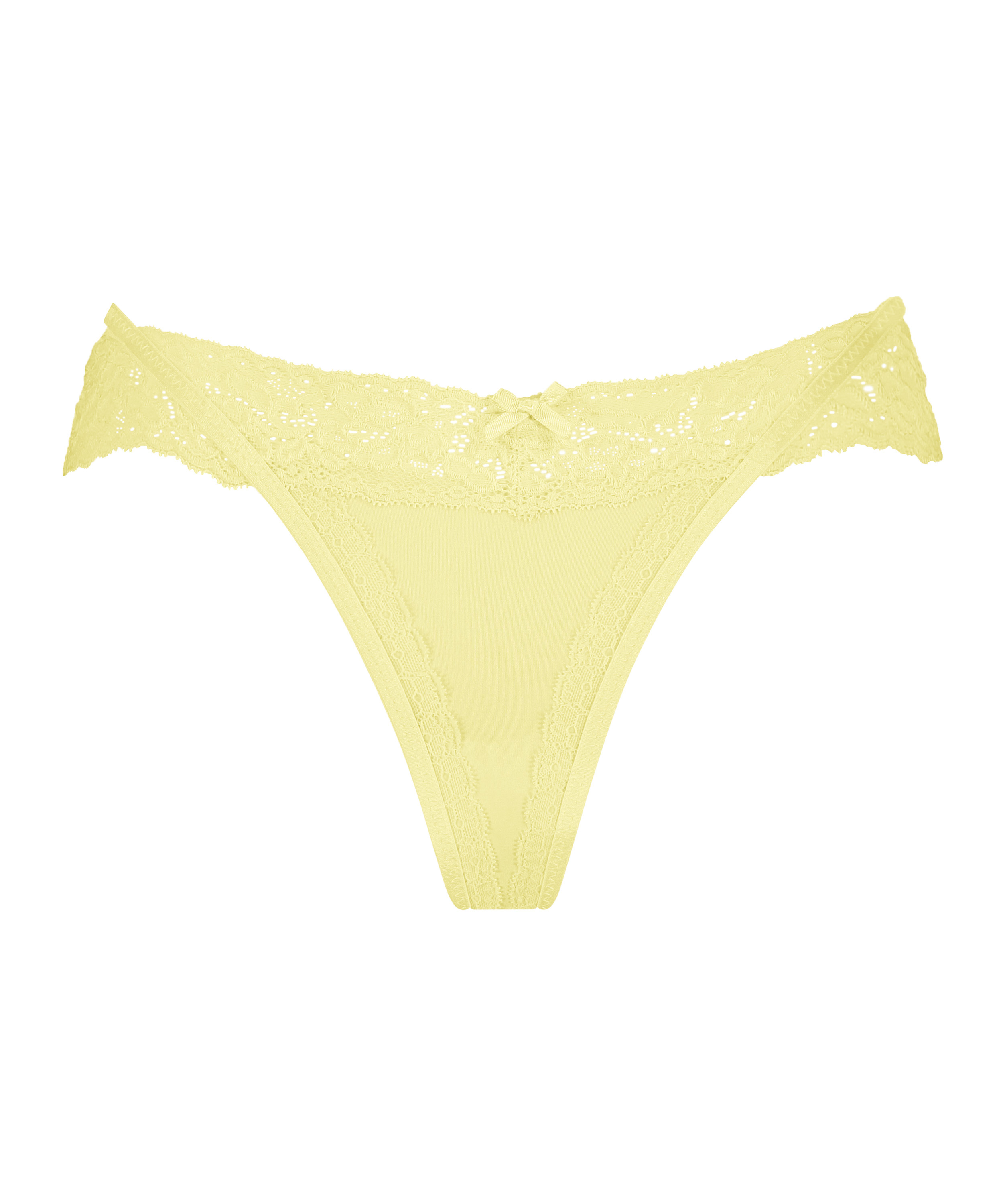 Elliena Extra Low V Thong, Yellow, main