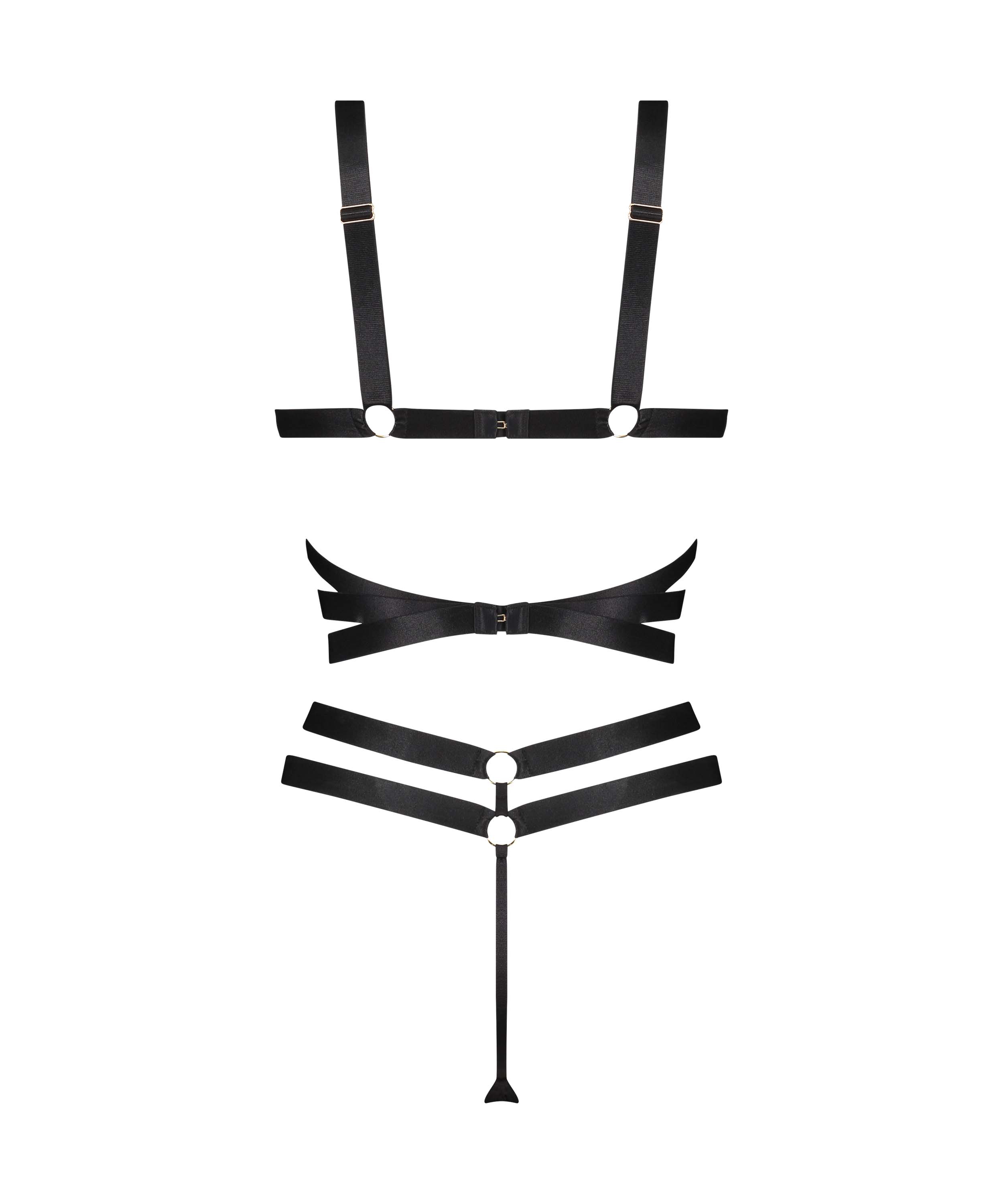 Private Jesse body with open crotch, Black, main