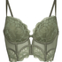 Prina Padded Underwired Longline Bra, Green
