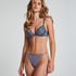 Plunge Padded Underwired Bra, Gray