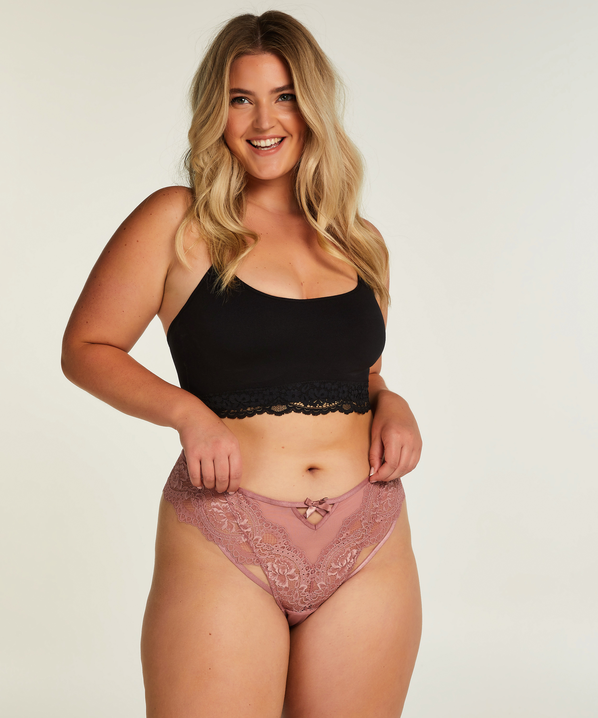 Rosangel Thong Curvy, Pink, main