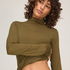 super soft Turtleneck shirt with Cashmere, Brown