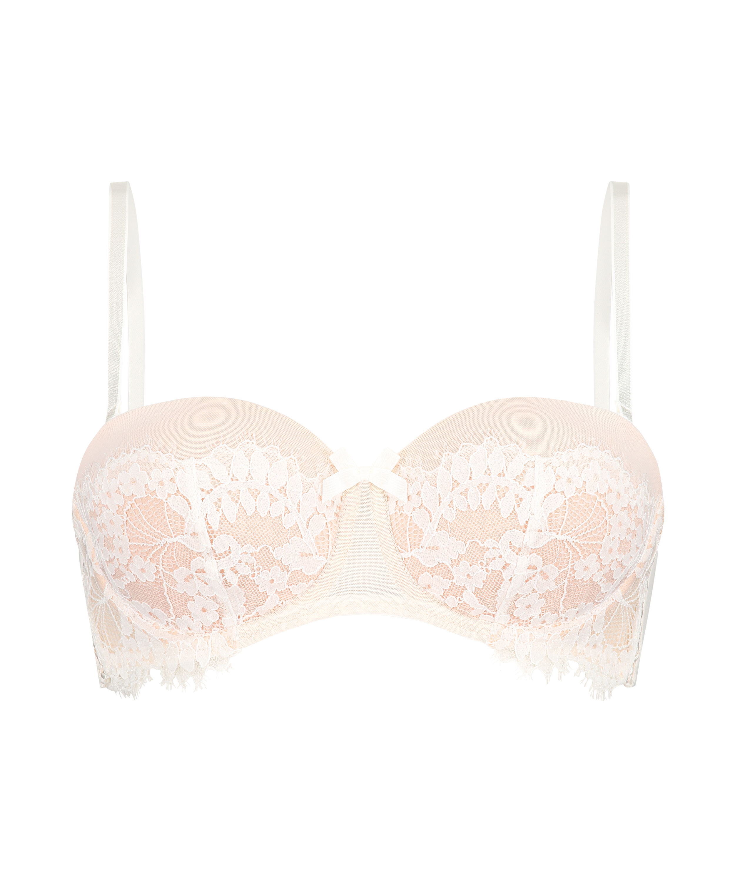 Leyla padded underwired bra, White, main