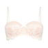 Leyla padded underwired bra, White