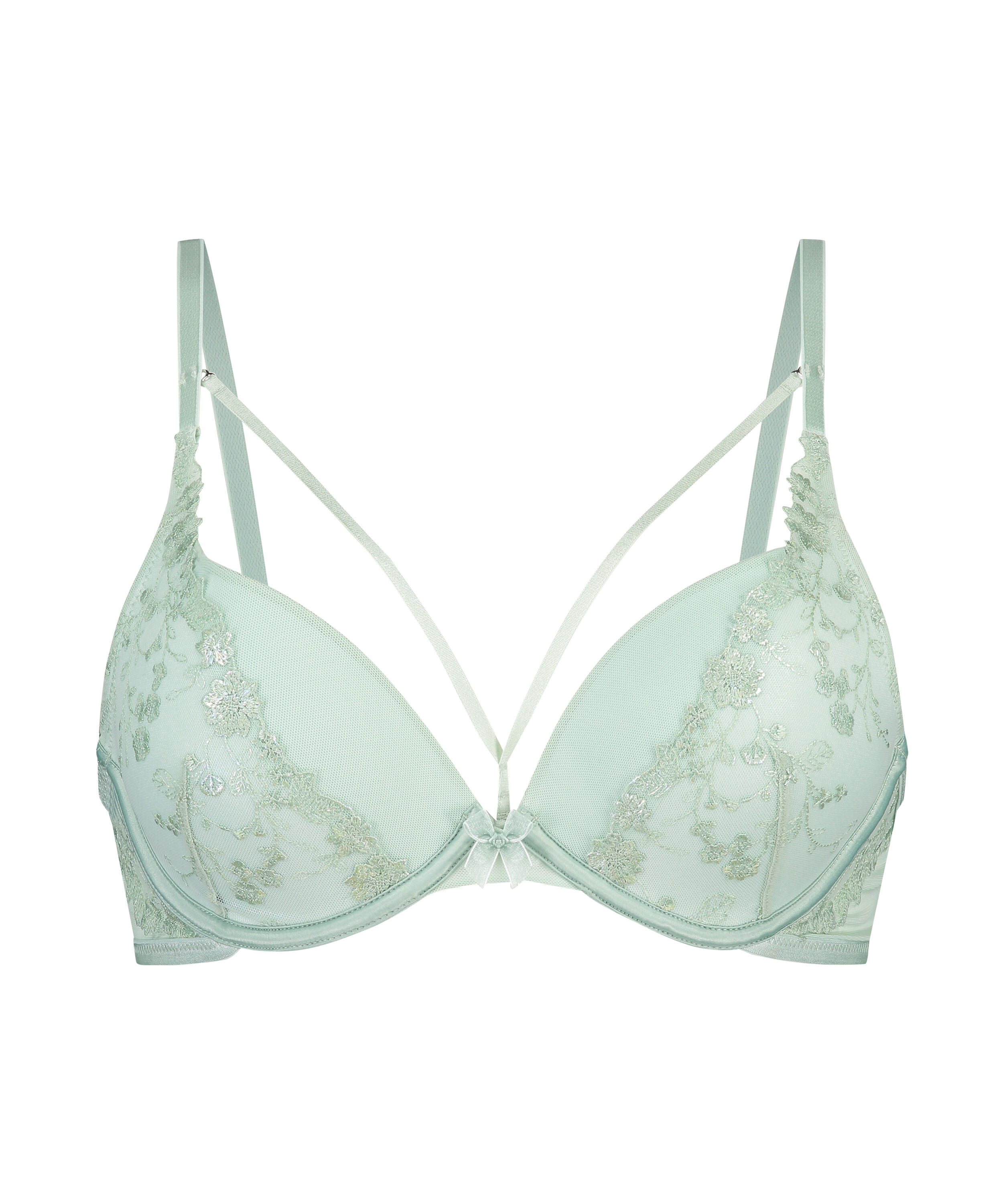 Lillia Padded Push-Up Underwired Bra, Green