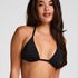 Triangle Bikini Top Luxe, Black
