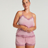 Velours Lace Cami Top, Purple