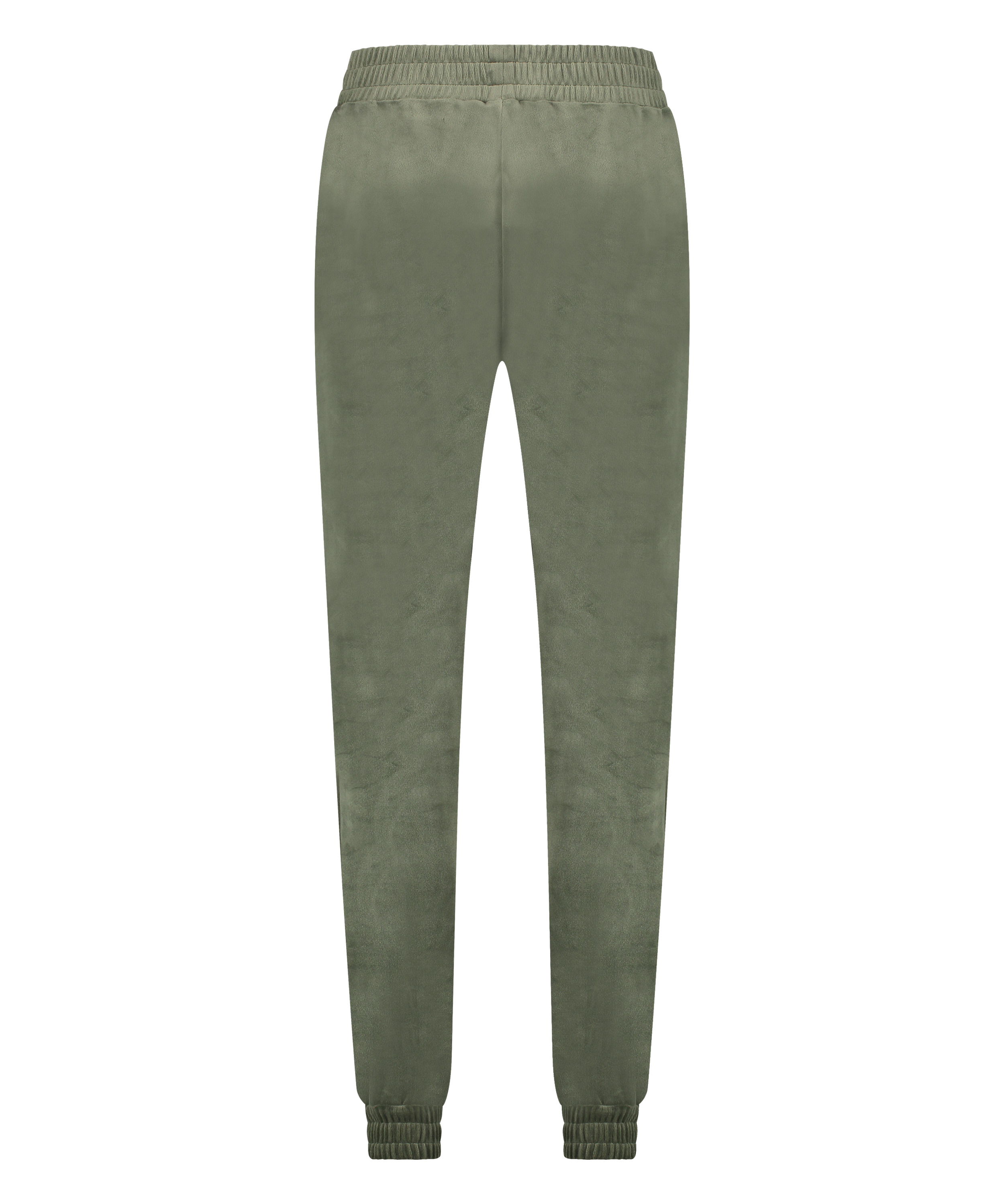 Velour Jogging Pants Pin-tucked, Green, main