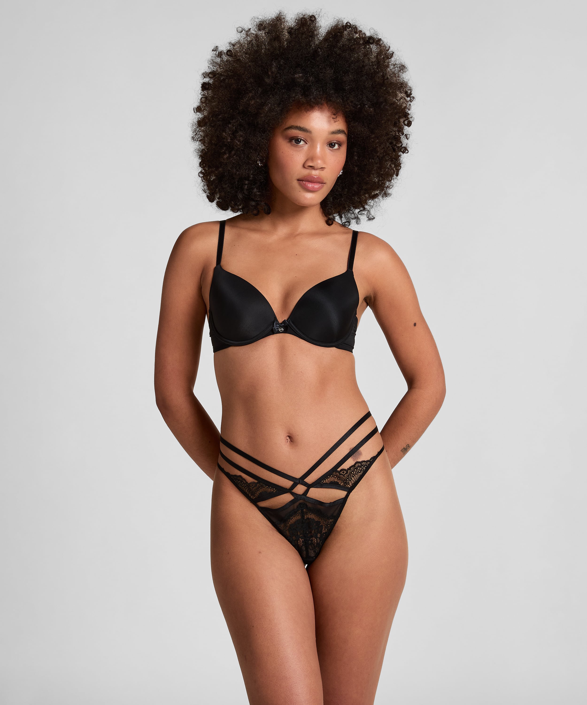 2-Pack Padded Underwired Bra, Black, main