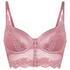 Laila Padded Underwired Longline Bra, Pink