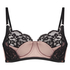 Poppy Padded Underwired Bra, Black
