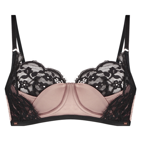 Poppy Padded Underwired Bra, Black