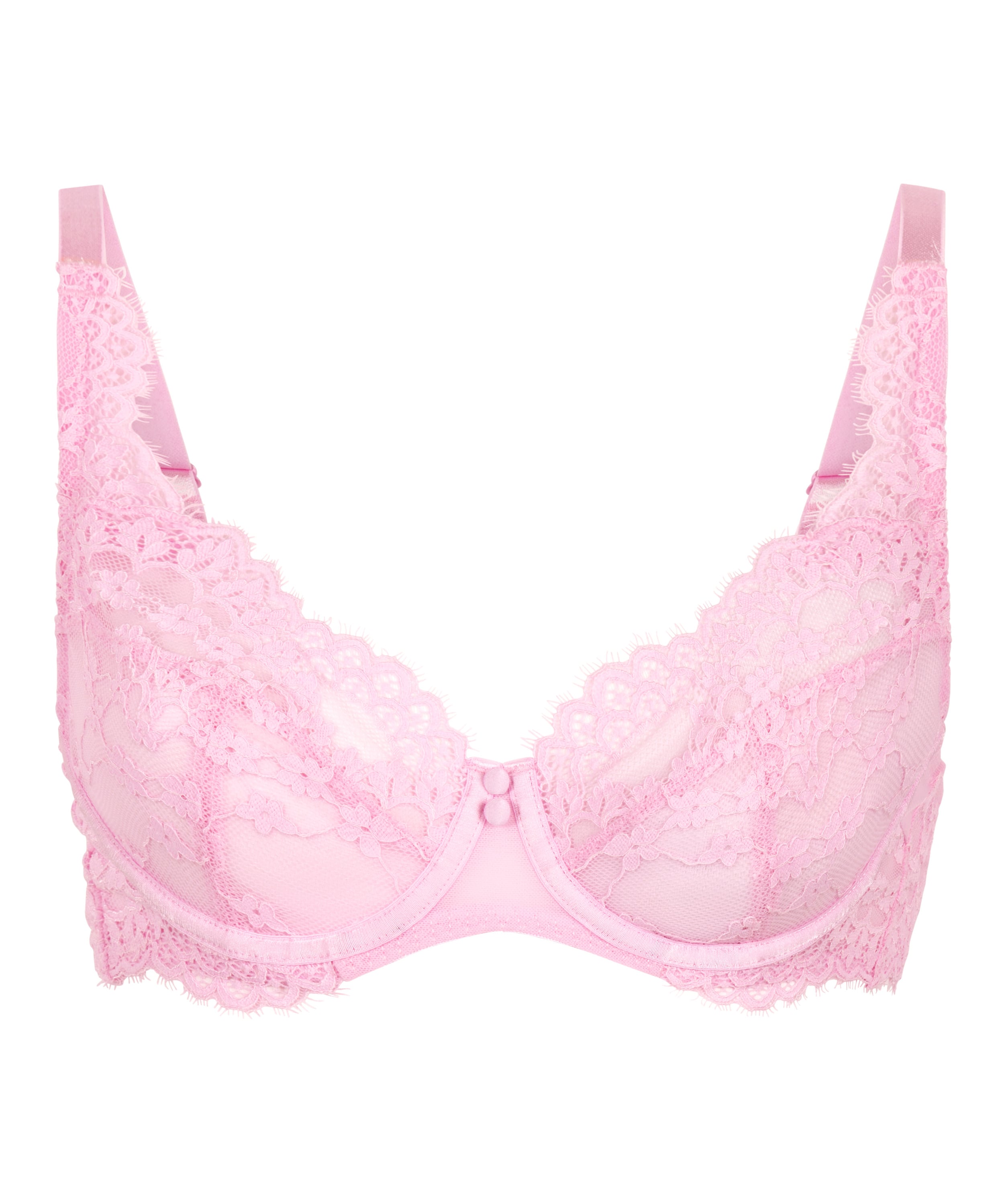 Daisy Non-Padded Underwired Bra, Pink, main