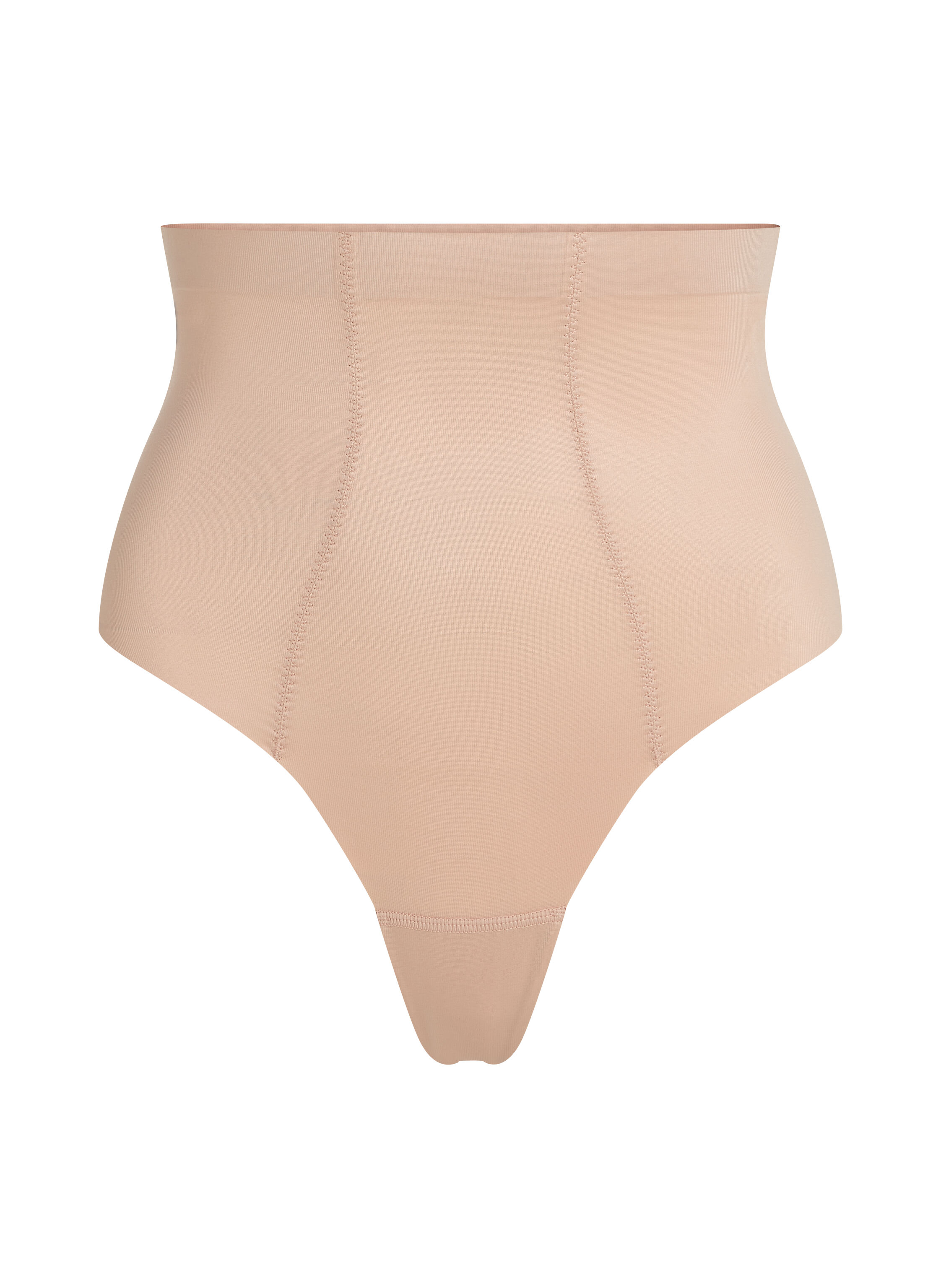 Sculpting scuba high waisted thong, Beige
