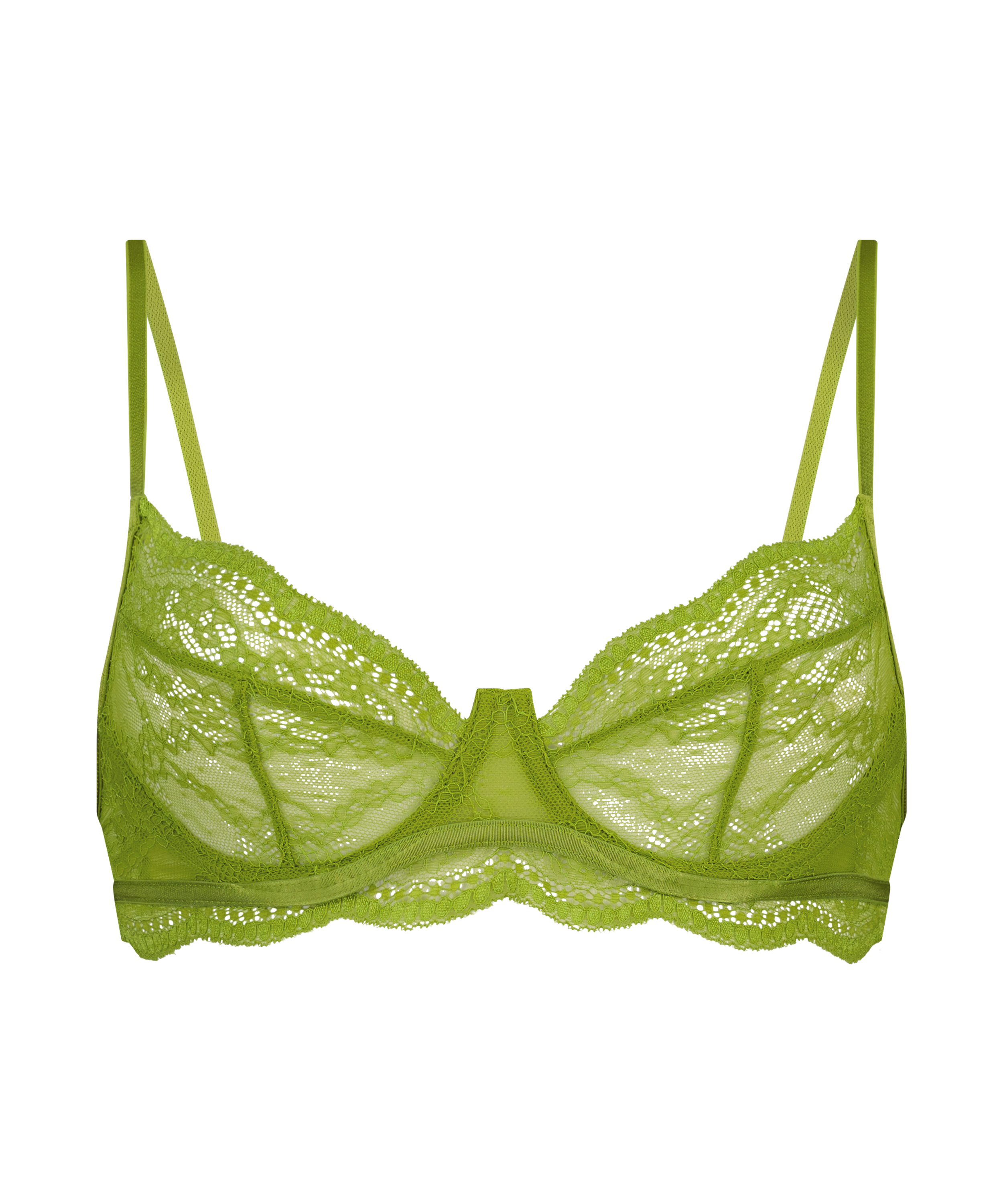 Isabelle non-padded underwired bra, Green, main
