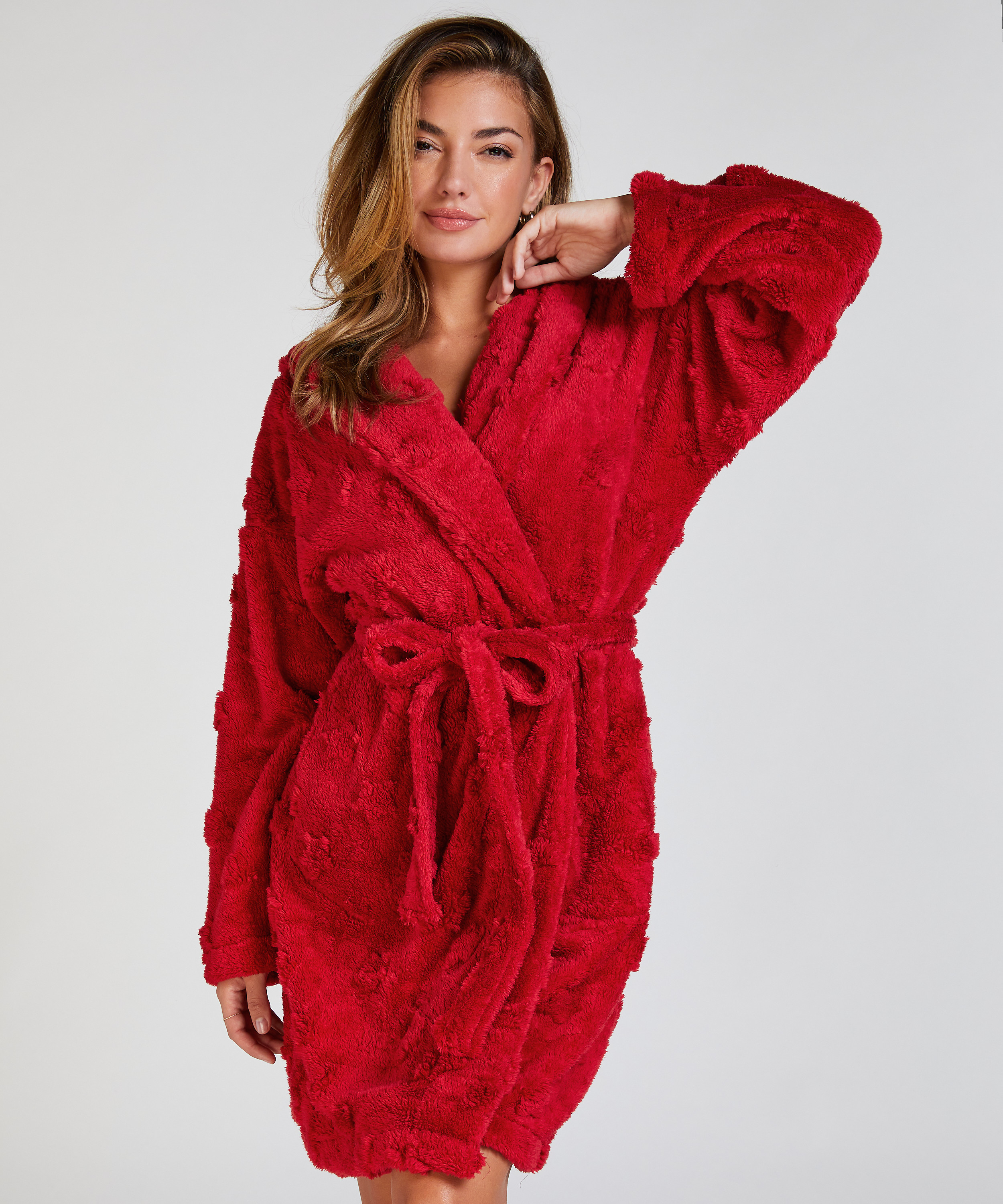 Stars Bathrobe, Red, main