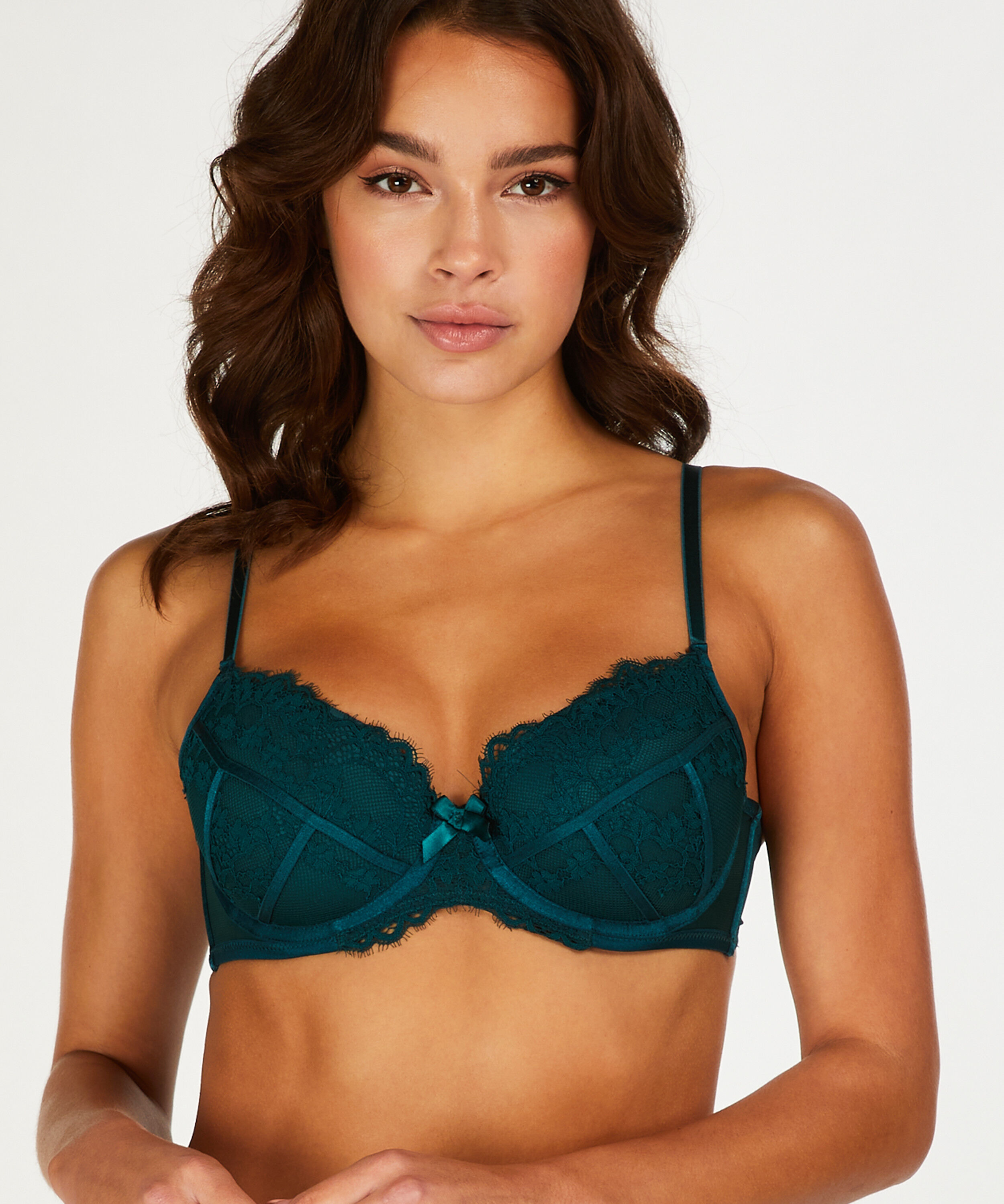 Padded Underwired Bra Emily, Green