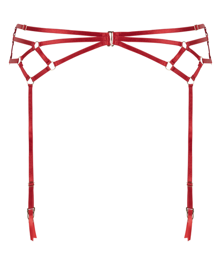 Private Suspender Belt, Red
