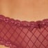 V-shaped Brazilian knickers mesh, Red