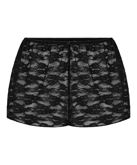 Short Allover Lace, Black