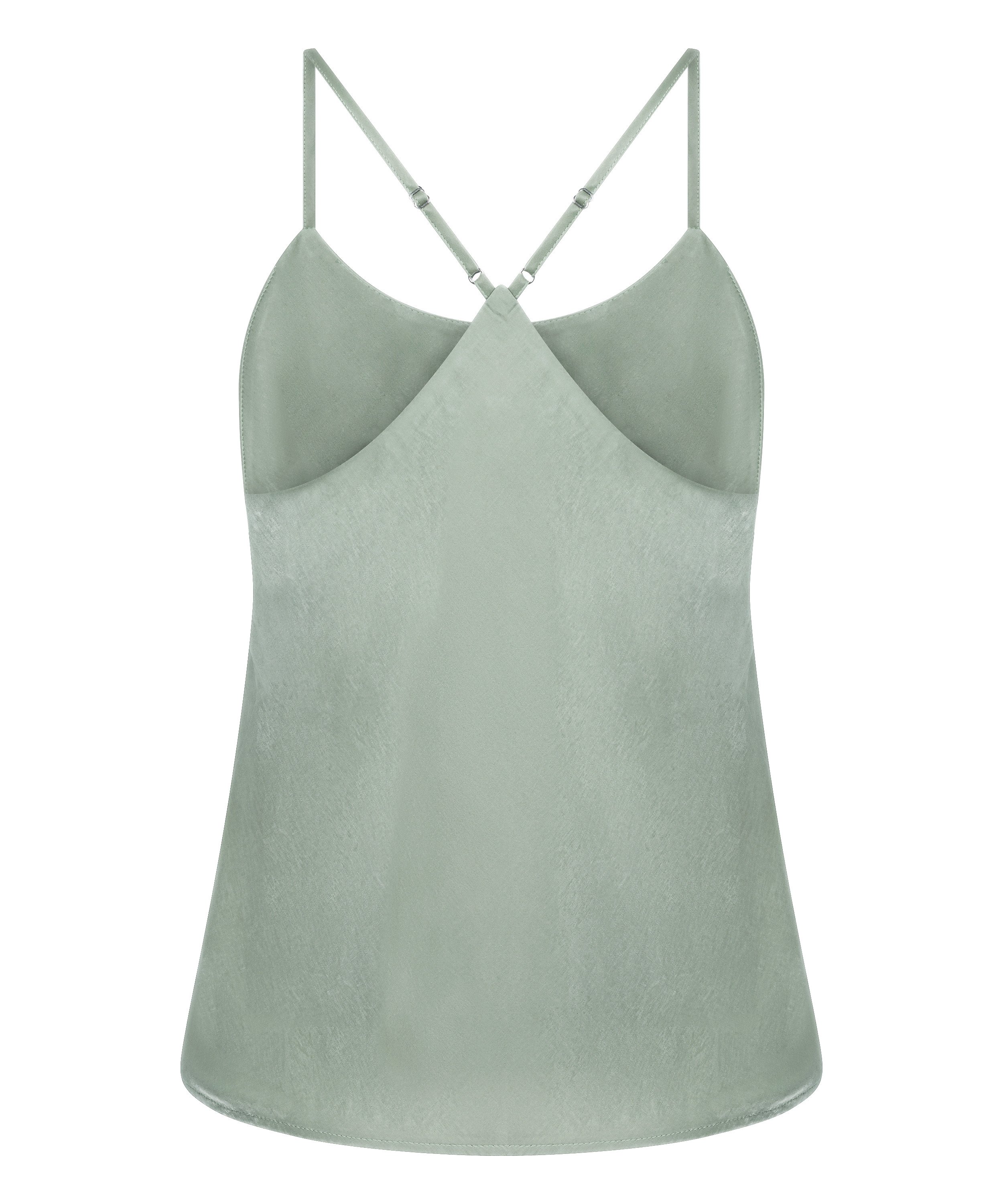 Ayla Satin Cami Top, Green, main