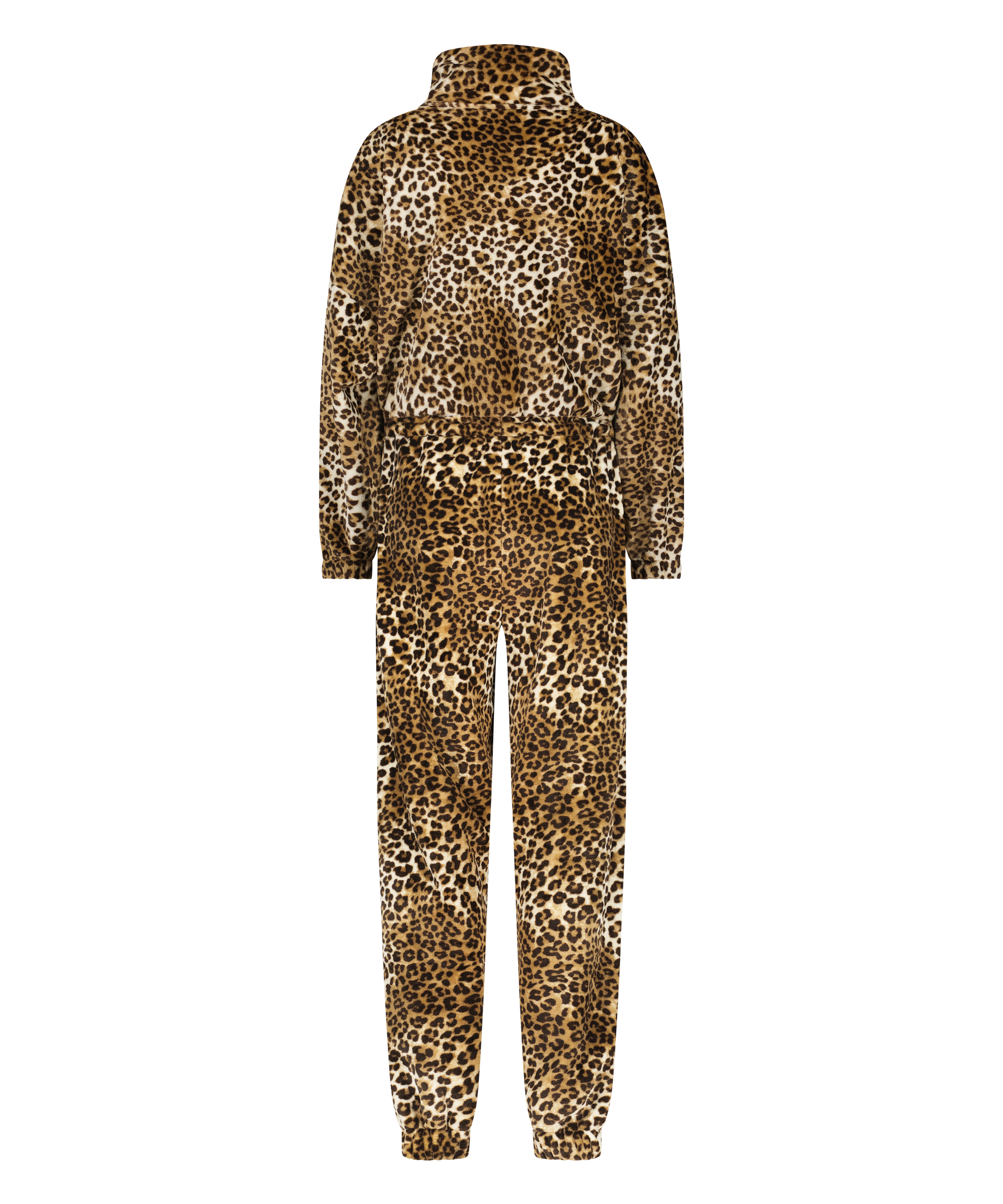 Flannel Fleece Onesie, Beige, main