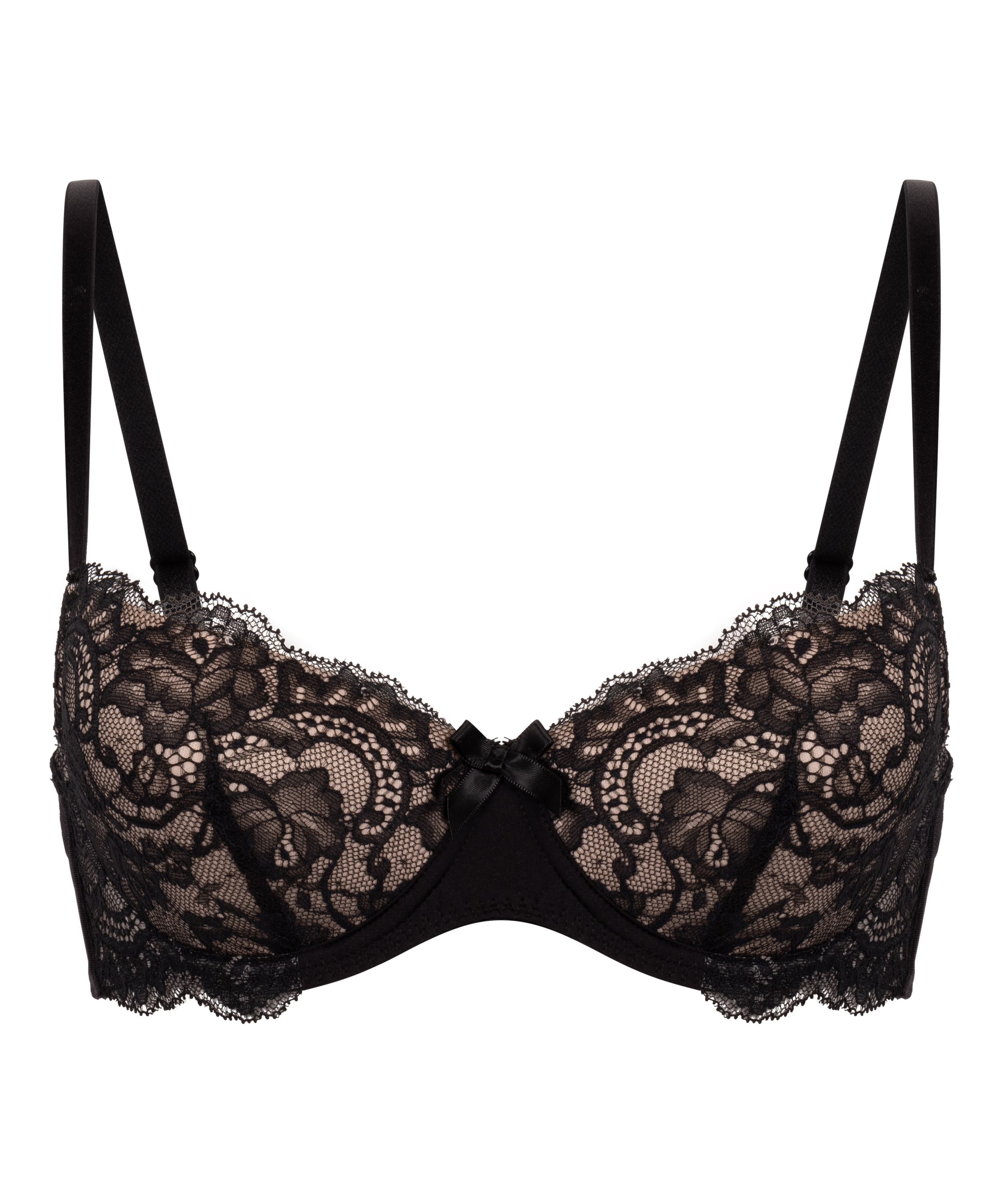 Teddy Padded Underwired Bra, Black, main