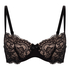Teddy Padded Underwired Bra, Black