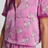 Satin Short-Sleeved Jacket, Purple