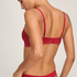 Angie Padded Strapless Underwired Bra, Red