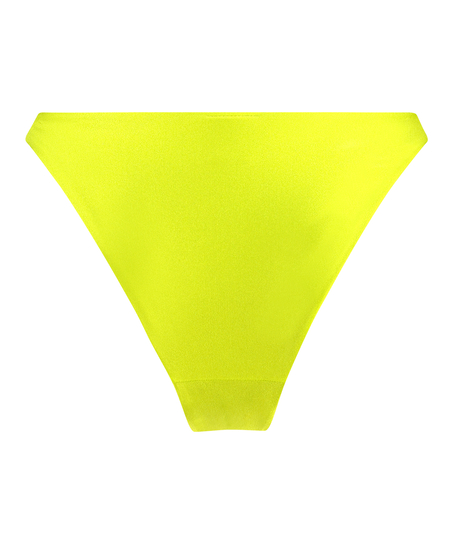 Luxe High-Leg Bikini Bottoms, Green
