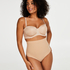 Firming high waisted thong - Level 2, Beige