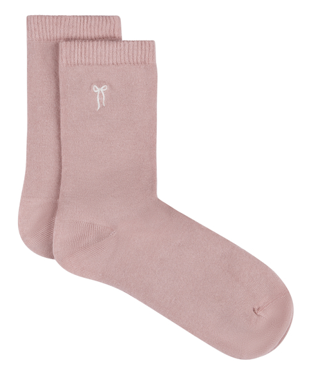 Modal Crew Socks, Pink