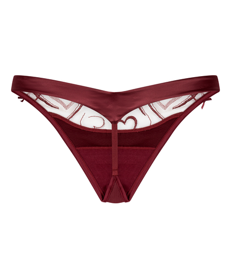 Olivia Highleg Thong, Red