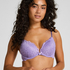 Marine Padded Push-Up Underwired Bra, Purple