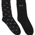 2 pairs of  Viscose socks, Black